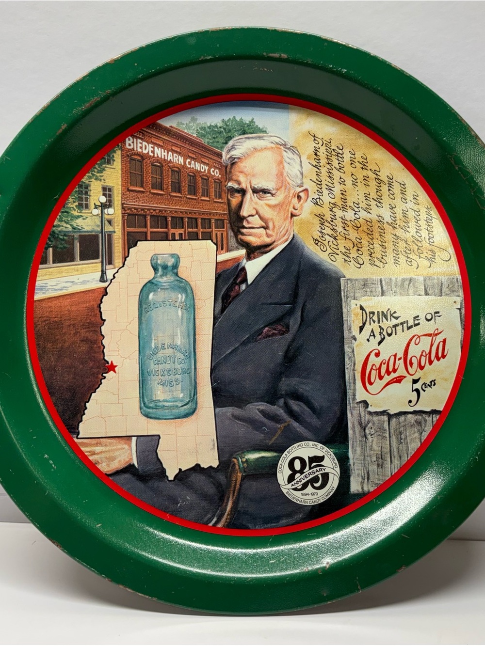 Coca Cola 85th Anniversary Commemorative Tray Art